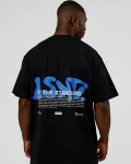 Hot LSKD Standard Issue FLXCotton Oversized Tee Black Palace Blue