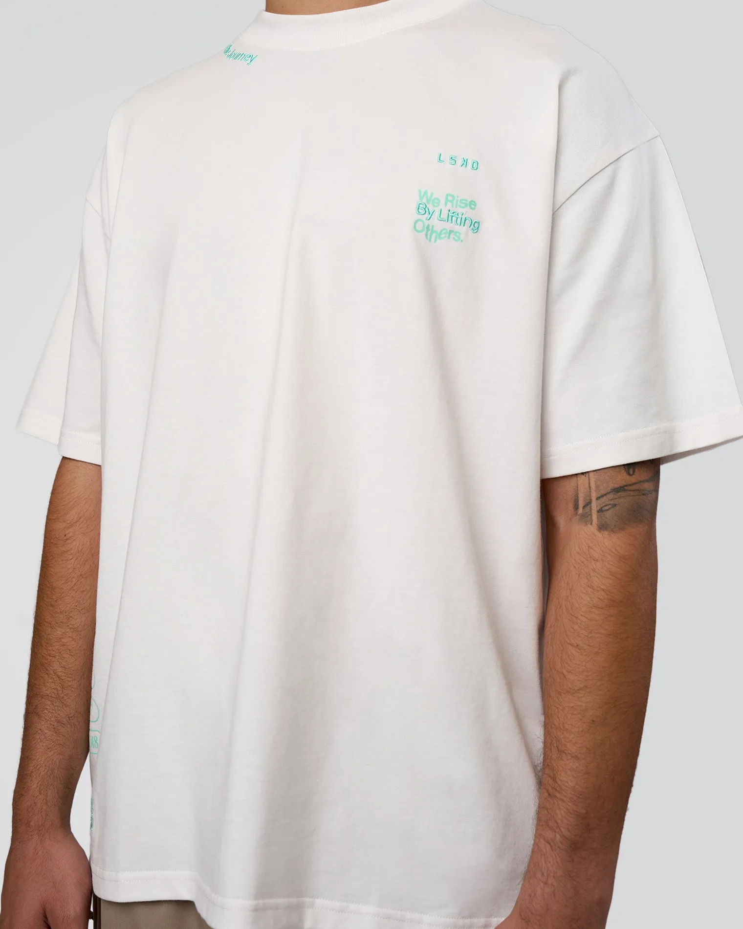 sticker-heavyweight-oversized-xoNTJPBP-7.webp Outlet LSKD Sticker Heavyweight Oversized Tee Off White Jelly Mint
