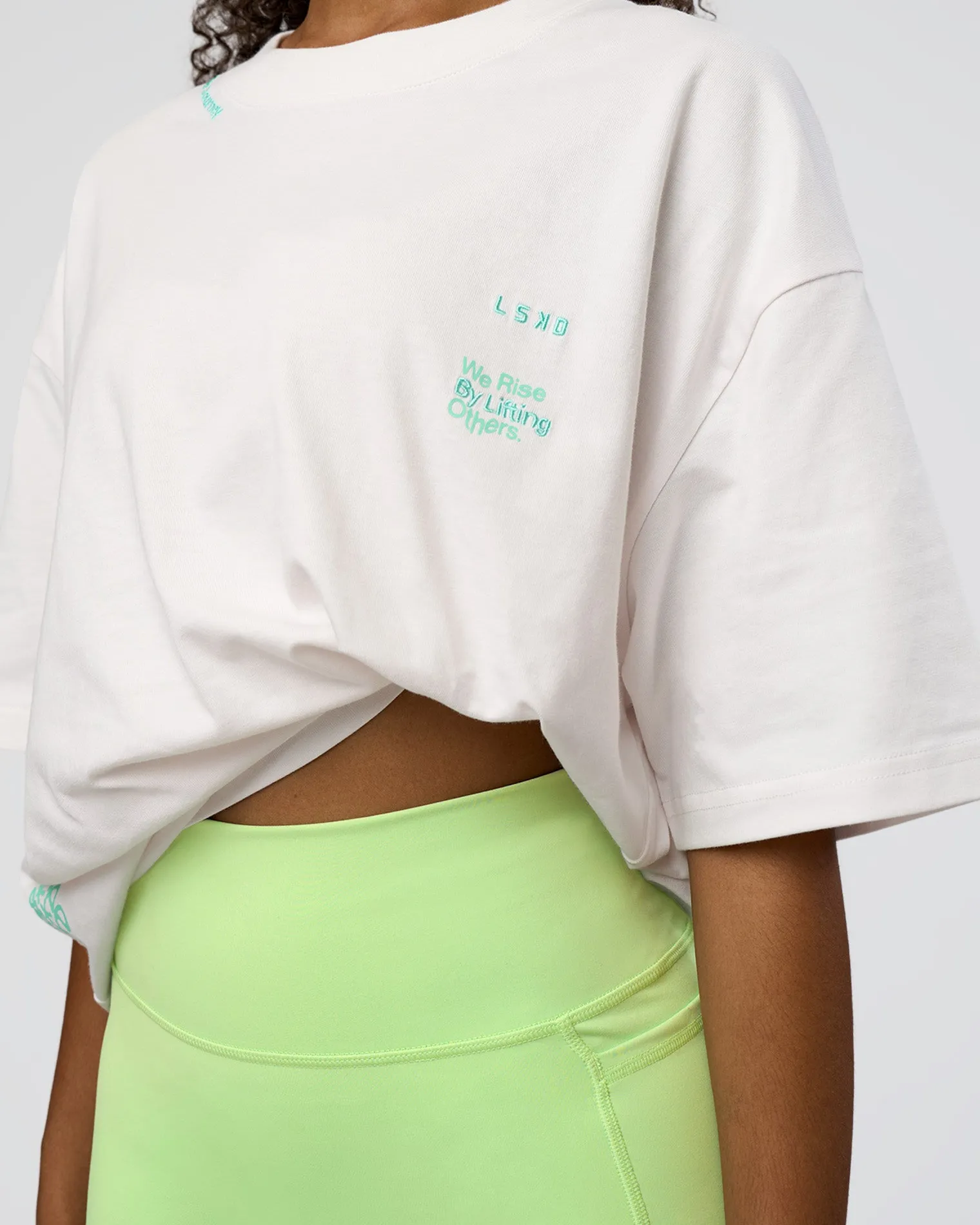sticker-heavyweight-oversized-xoNTJPBP-9.webp Outlet LSKD Sticker Heavyweight Oversized Tee Off White Jelly Mint