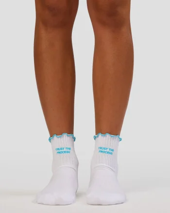 Hot LSKD Trust The Process Frill Quarter Sock