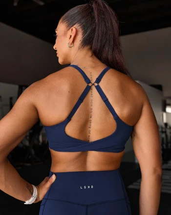 Clearance LSKD Twist Sports Bra D/DD/E Future Navy