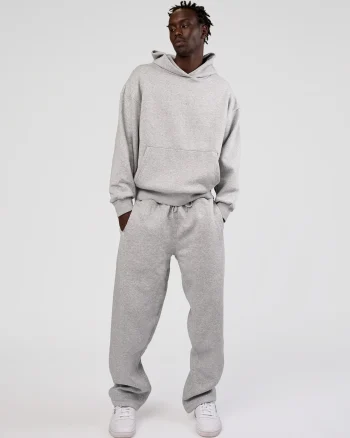 Hot LSKD Unisex MVP Hoodie Oversize Lt Grey Marl