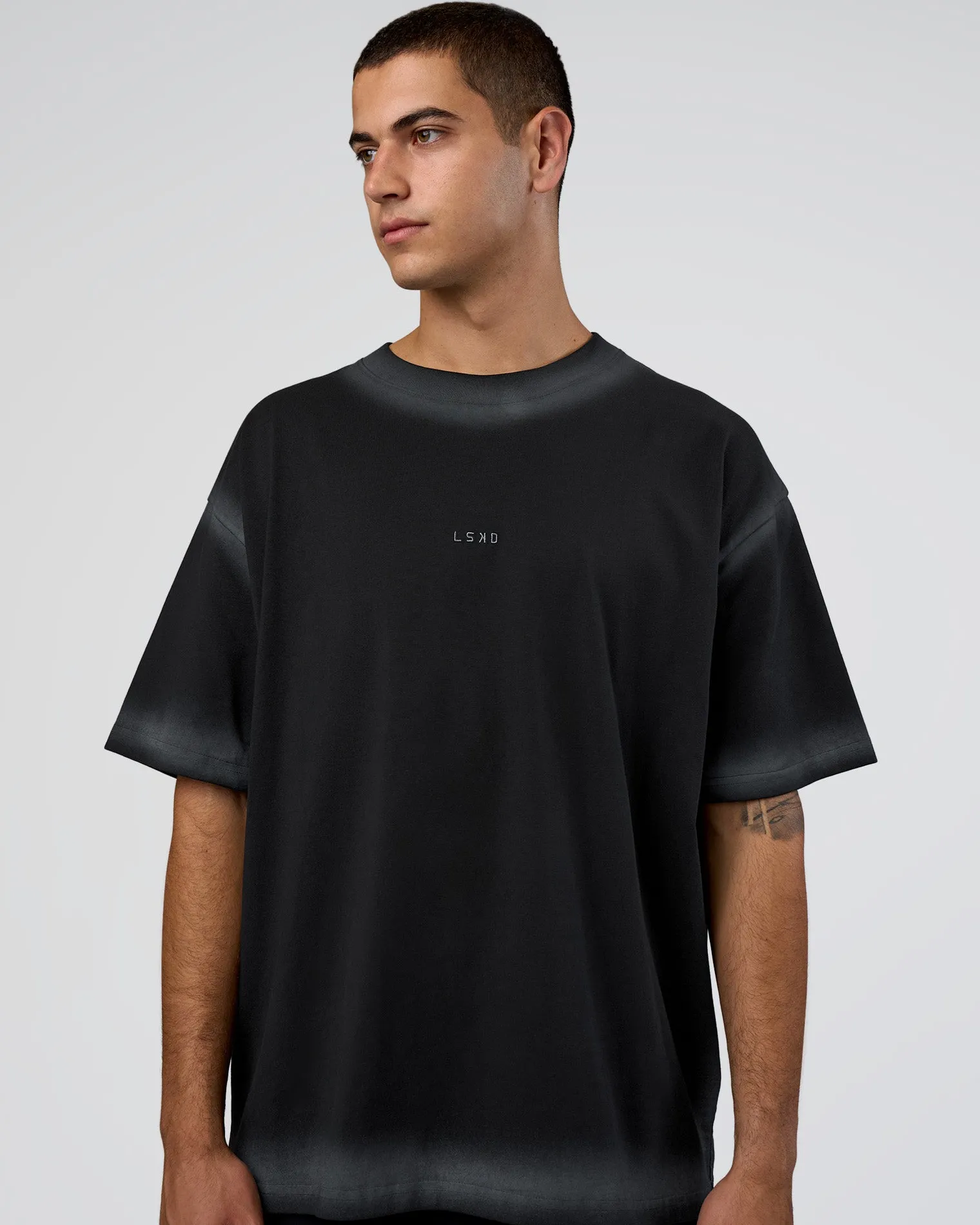 urban-blur-heavyweight-unisex-SiZHEduR-0.webp Online LSKD Urban Blur Heavyweight Unisex Oversized Tee Black Dark Storm