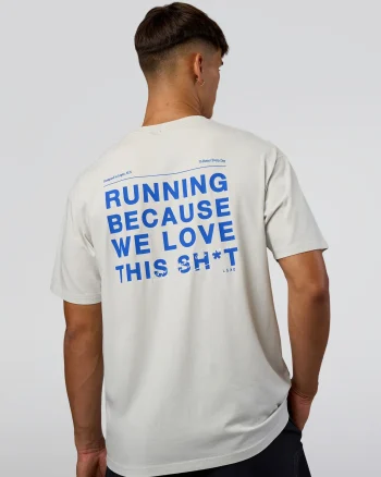 Discount LSKD We Love This FLXCotton Oversized Tee Digital Mist Washed Electric Indigo