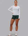 Outlet LSKD Womens AeroFLX+ Seamless Long Sleeve Tee White/White