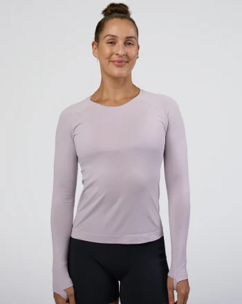 Online LSKD Womens AeroFLX+ Seamless Long Sleeve Tee Fair Orchid/Fair Orchid